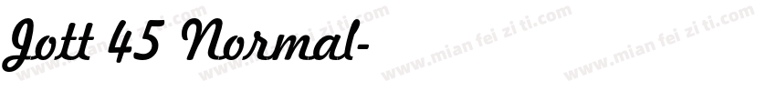 Jott 45 Normal字体转换